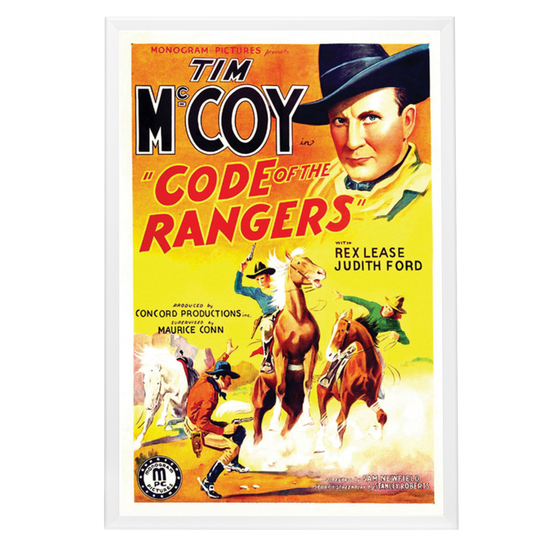 "Code Of The Rangers" (1938) Framed Movie Poster