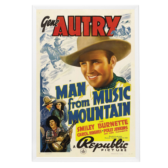 "Man From Music Mountain" (1938) Framed Movie Poster