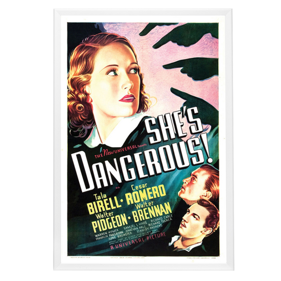 "She's Dangerous!" (1937) Framed Movie Poster