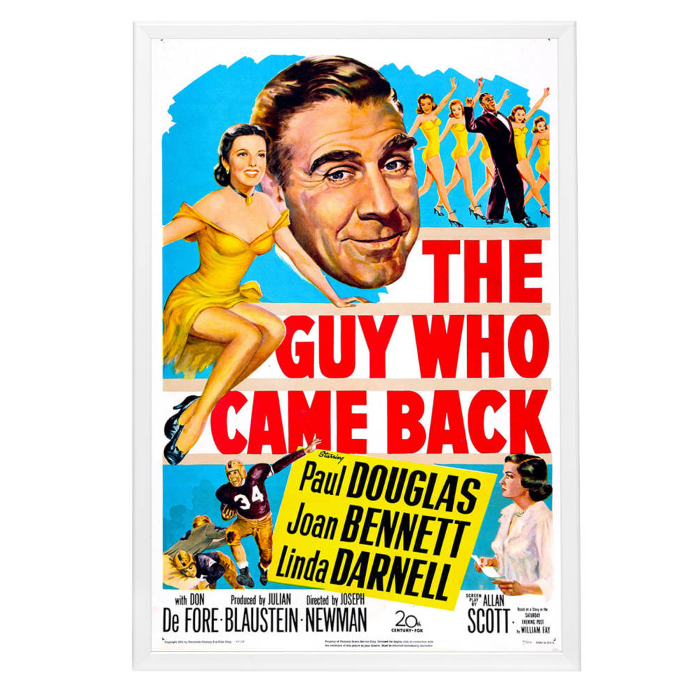 "Guy Who Came Back" (1951) Framed Movie Poster