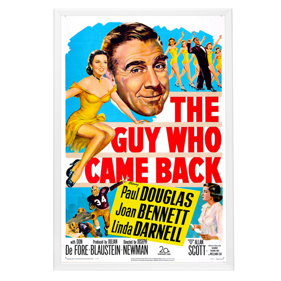 "Guy Who Came Back" (1951) Framed Movie Poster