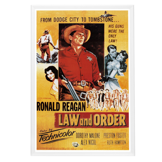 "Law And Order" (1953) Framed Movie Poster