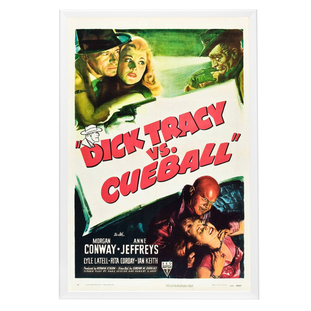 "Dick Tracy Vs. Cueball" (1946) Framed Movie Poster