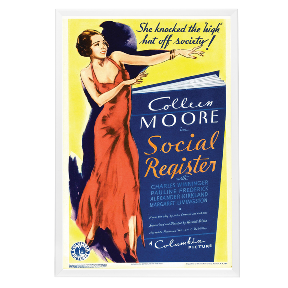 "Social Register" (1934) Framed Movie Poster