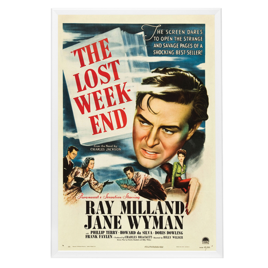 "Lost Weekend" (1945) Framed Movie Poster