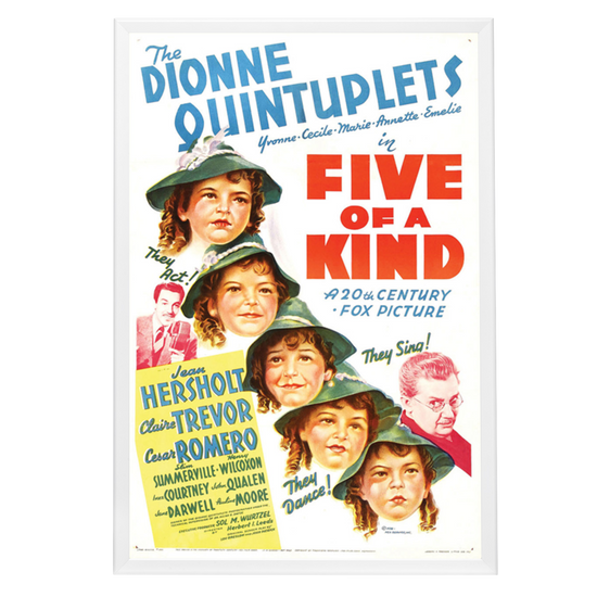 "Five Of A Kind" (1938) Framed Movie Poster