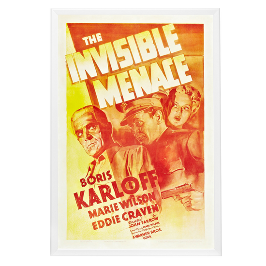 "Invisible Menace" (1938) Framed Movie Poster