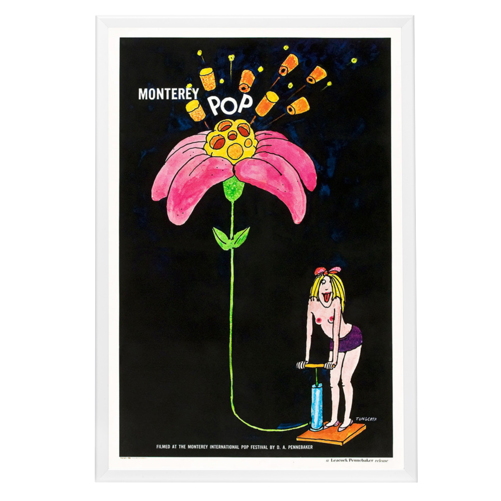 "Monterey Pop" (1969) Framed Movie Poster