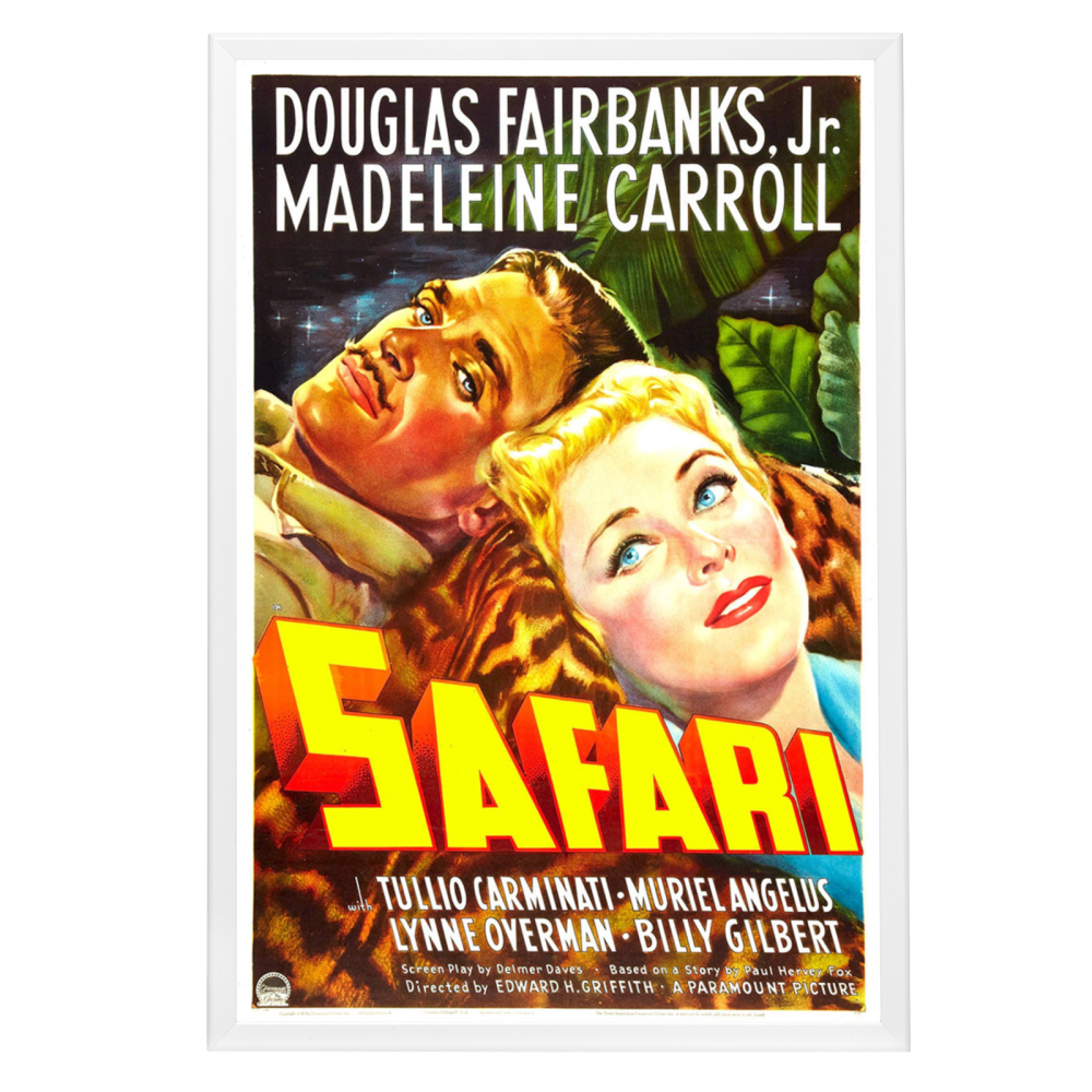 "Safari" (1956) Framed Movie Poster