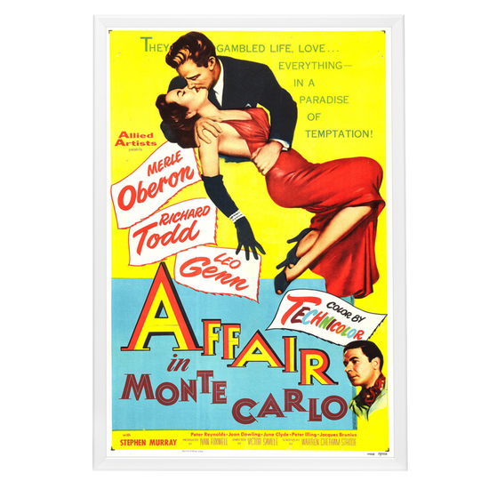 "Affair In Monte Carlo" (1953) Framed Movie Poster
