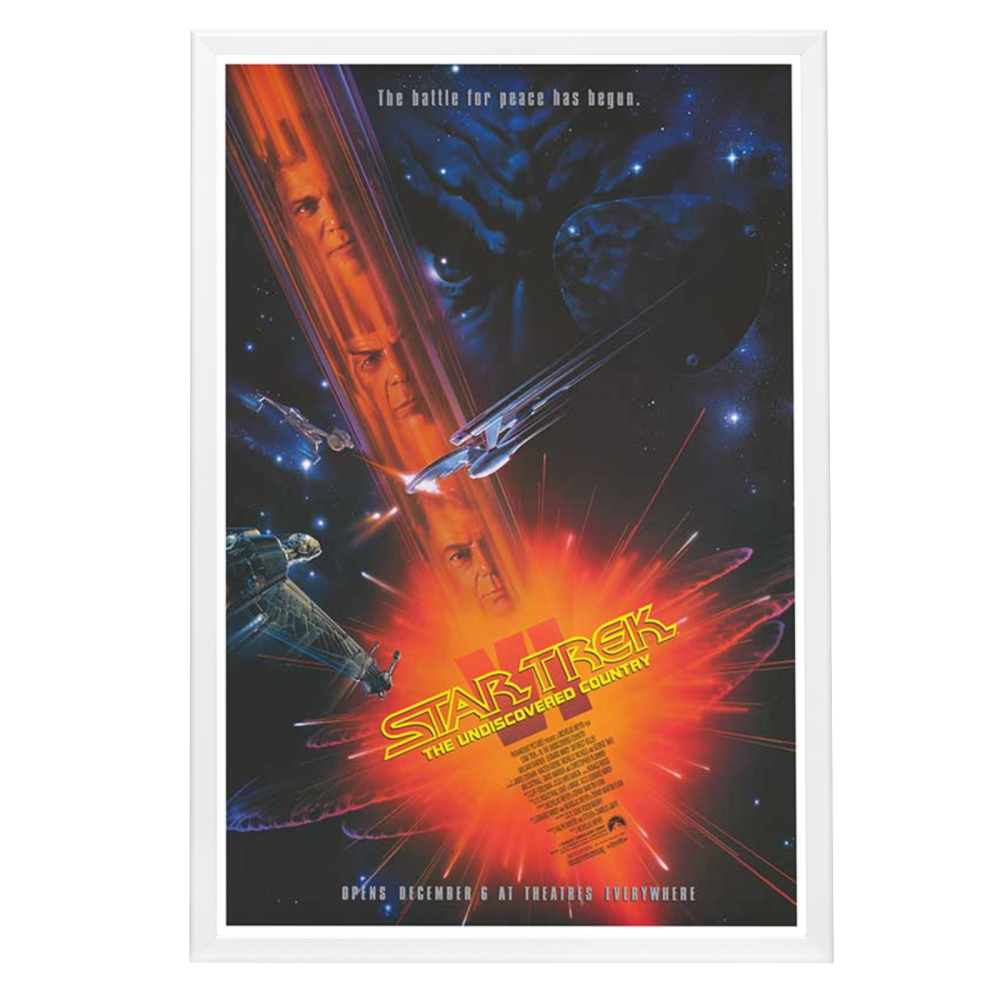 "Star Trek VI: The Undiscovered Country" (1991) Framed Movie Poster