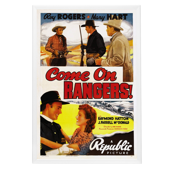 "Come On, Rangers" (1938) Framed Movie Poster