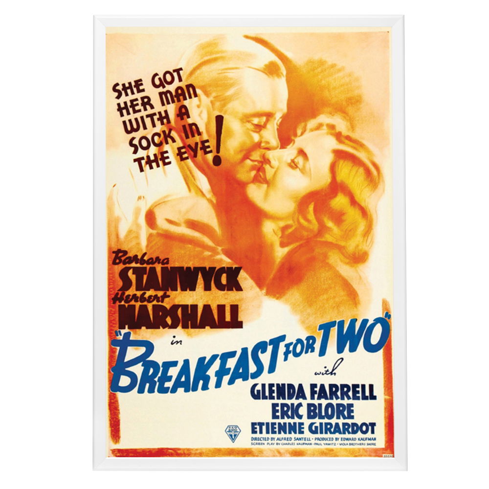 "Breakfast For Two" (1937) Framed Movie Poster