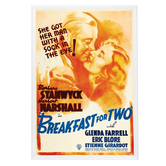 "Breakfast For Two" (1937) Framed Movie Poster