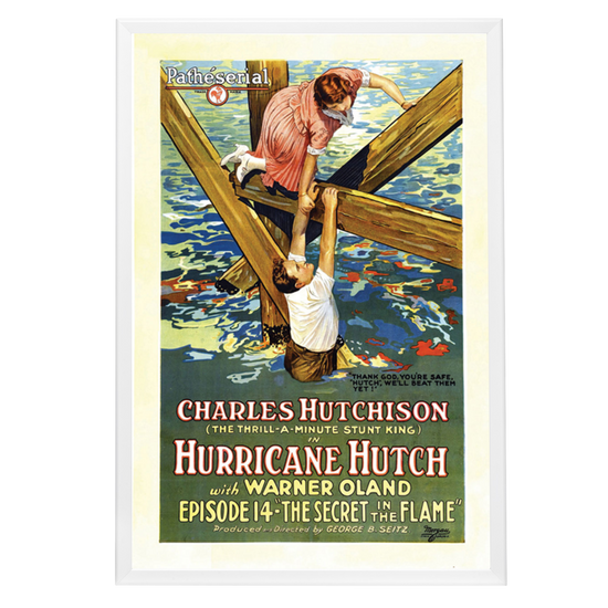 "Hurricane Hutch" (1921) Framed Movie Poster