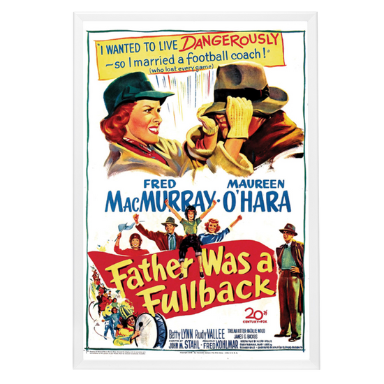 "Father Was A Fullback" (1949) Framed Movie Poster