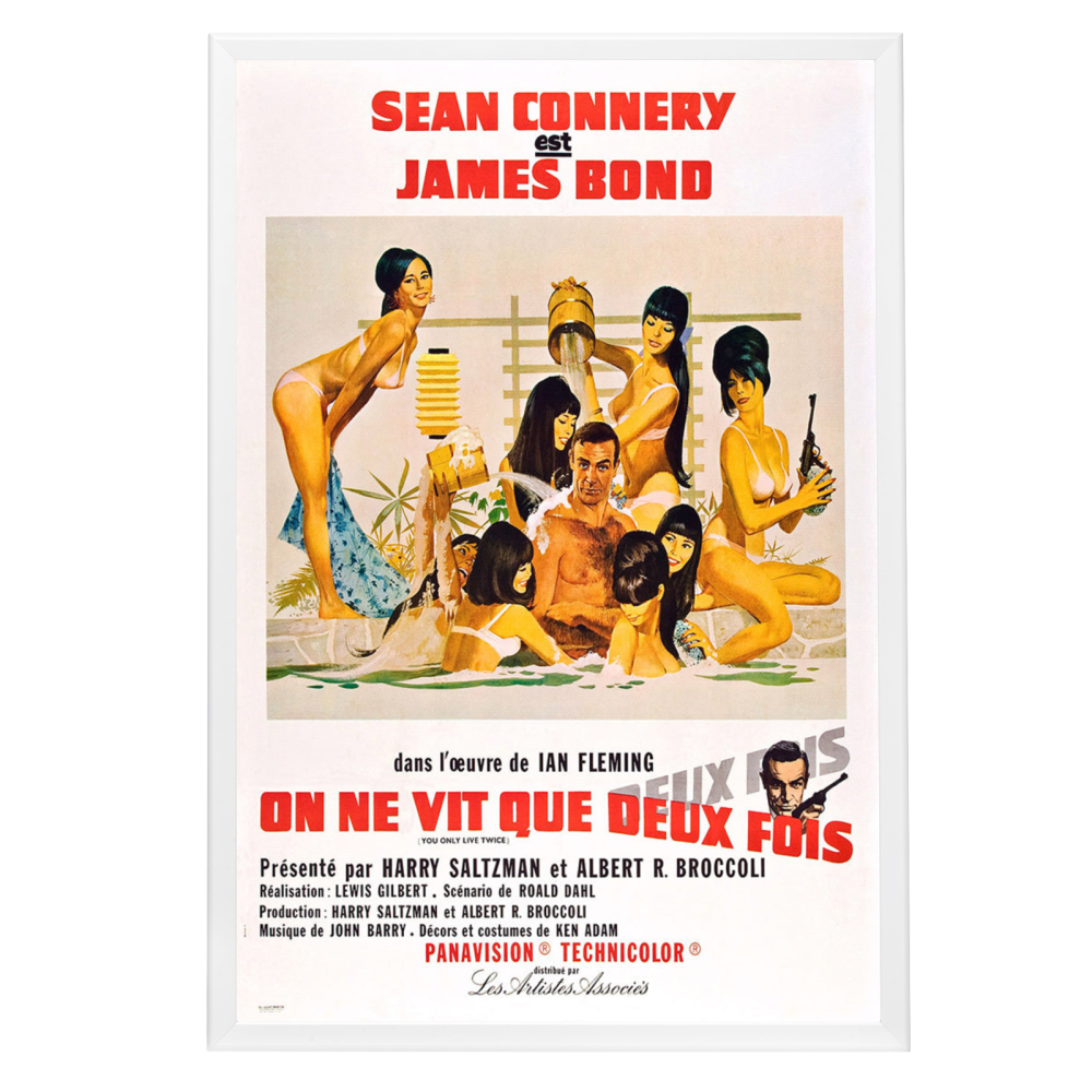 "You Only Live Twice (French)" (1967) Framed Movie Poster