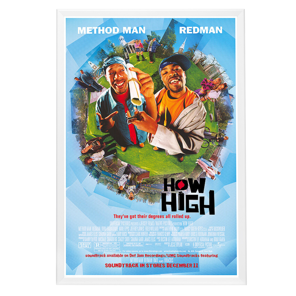 "How High" (2001) Framed Movie Poster