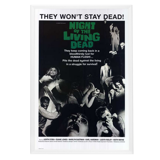 "Night of the Living Dead" (1968) Framed Movie Poster