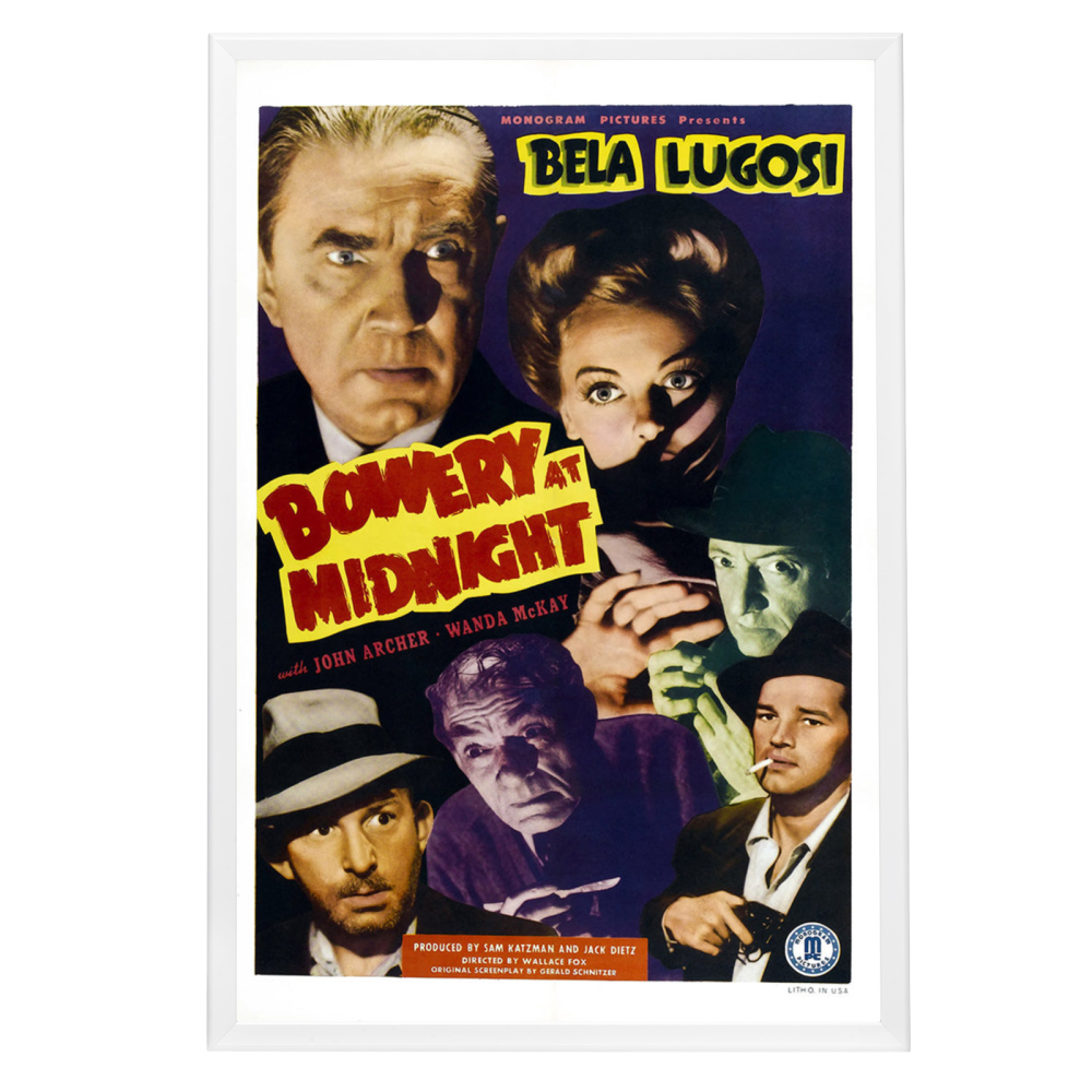 "Bowery At Midnight" (1942) Framed Movie Poster
