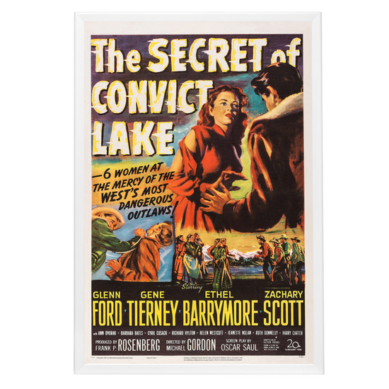 "Secret Of Convict Lake" (1951) Framed Movie Poster