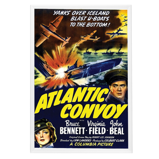 "Atlantic Convoy" (1942) Framed Movie Poster