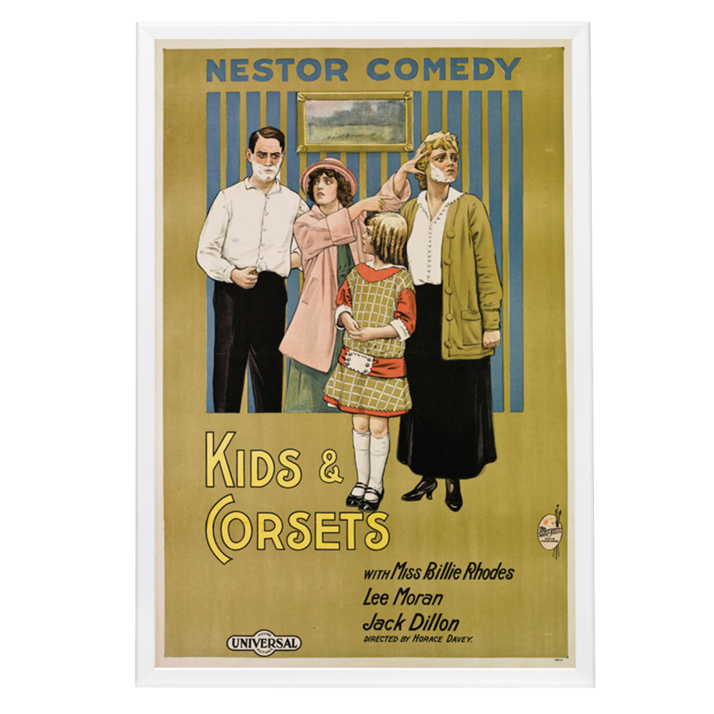 "Kids And Corsets" (1915) Framed Movie Poster