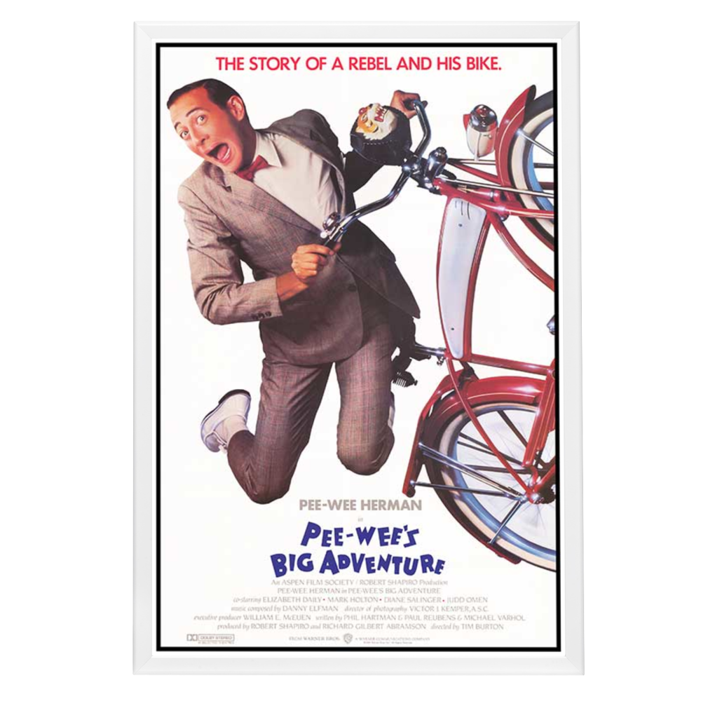 "Pee Wee's Big Adventure" (1985) Framed Movie Poster