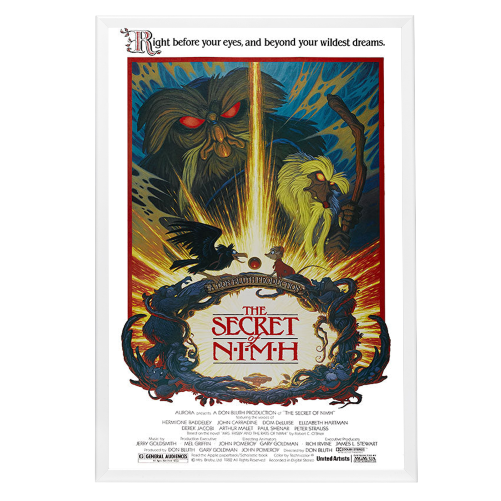 "Secret of NIMH" (1982) Framed Movie Poster