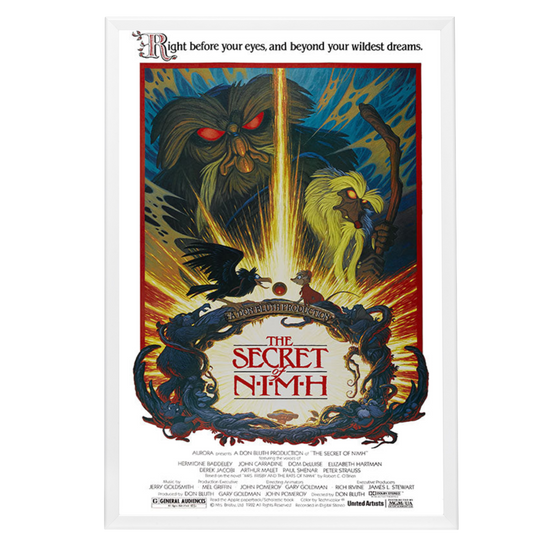 "Secret of NIMH" (1982) Framed Movie Poster