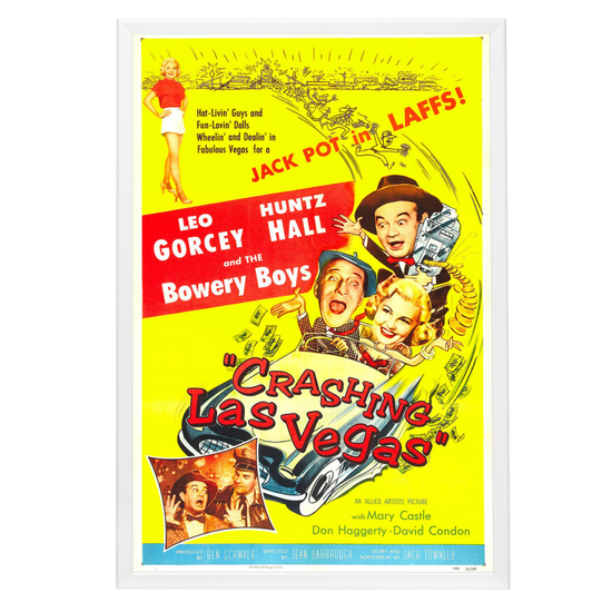 "Crashing Las Vegas" (1956) Framed Movie Poster