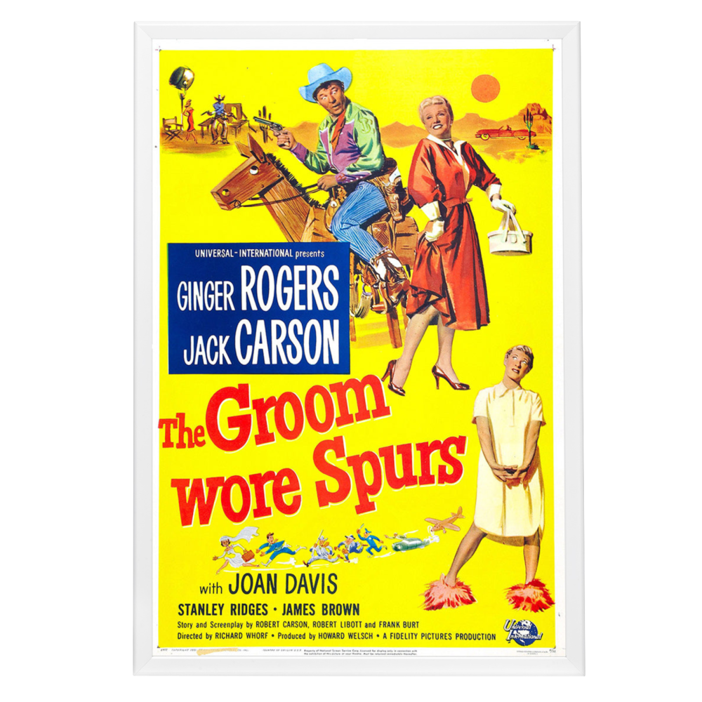 "Groom Wore Spurs" (1951) Framed Movie Poster