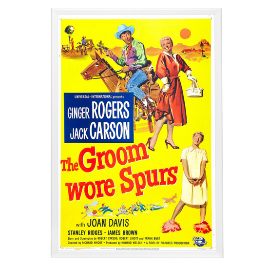"Groom Wore Spurs" (1951) Framed Movie Poster