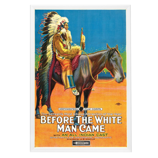 "Before The White Man Came" (1920) Framed Movie Poster