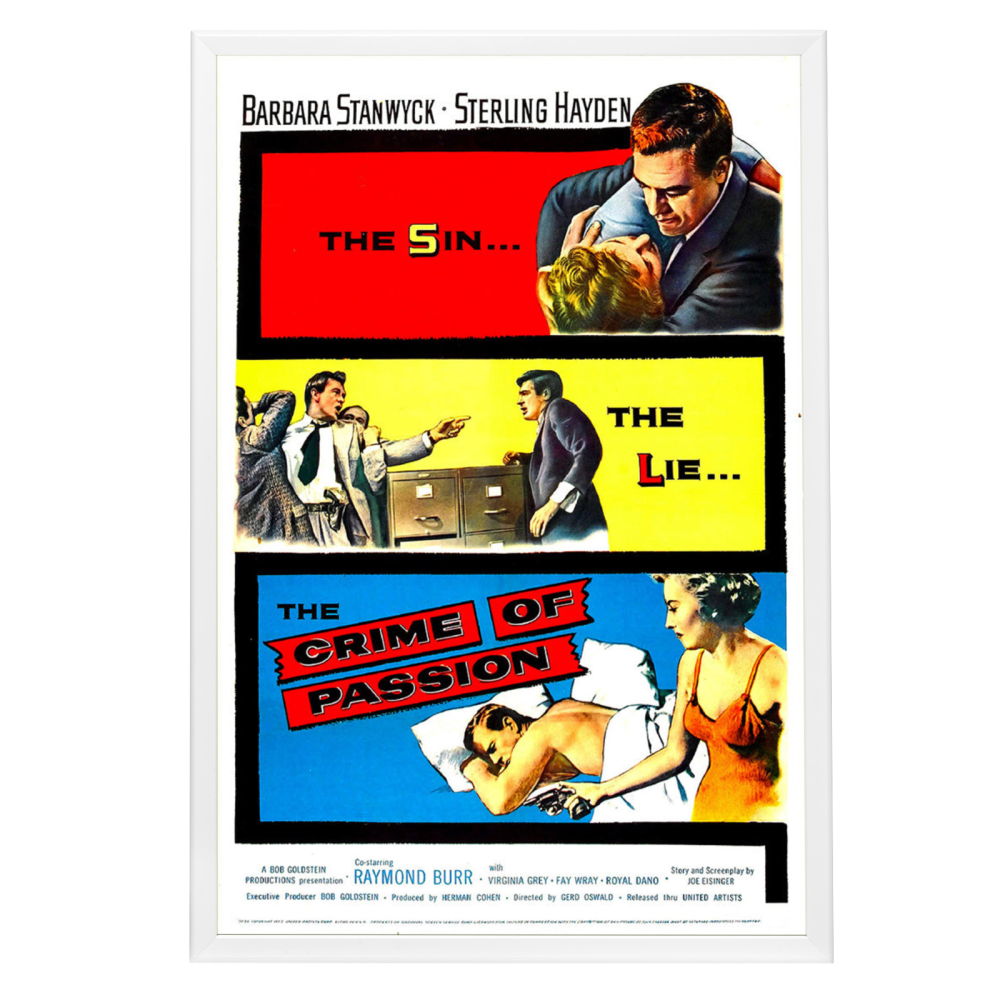 "Crime Of Passion" (1957) Framed Movie Poster