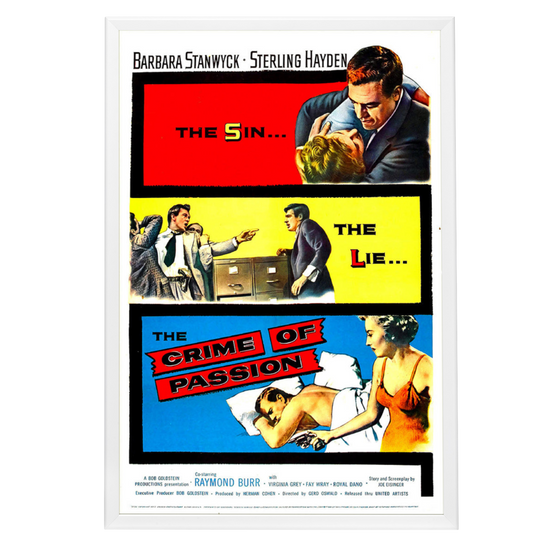 "Crime Of Passion" (1957) Framed Movie Poster