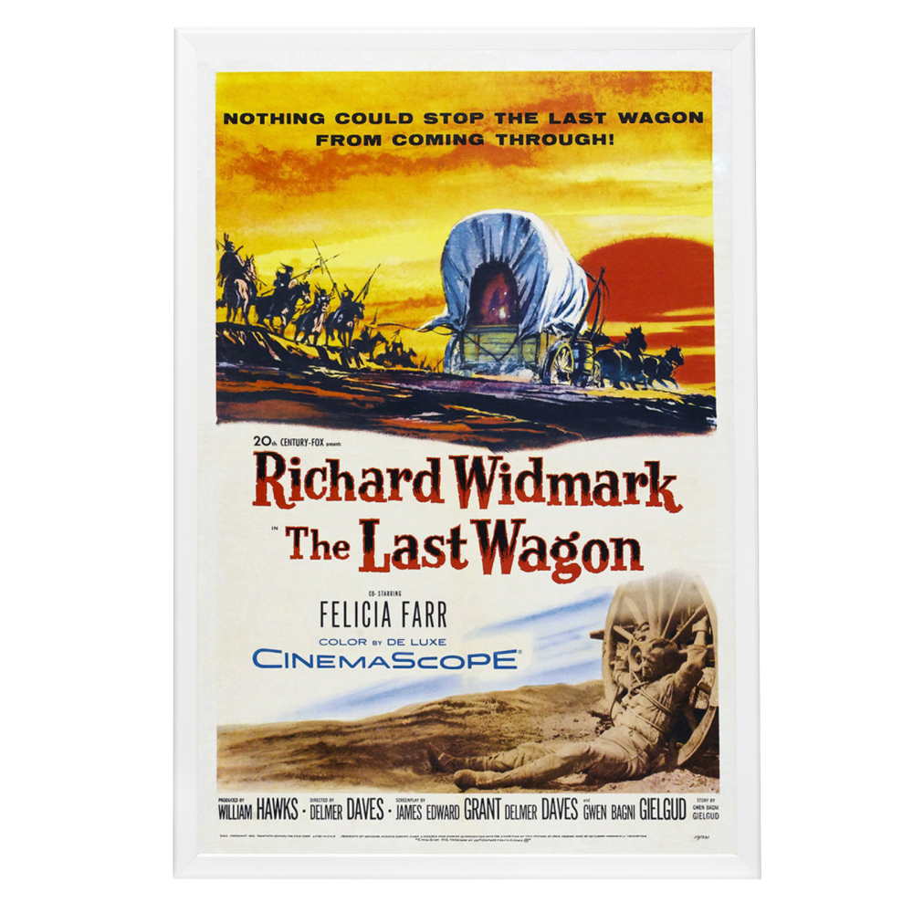 "Last Wagon" (1956) Framed Movie Poster