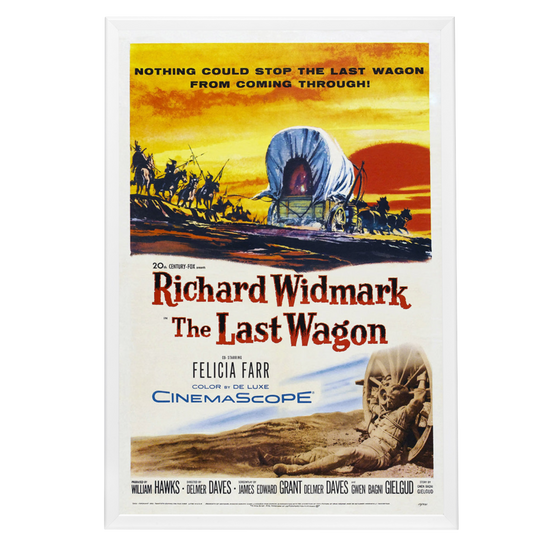 "Last Wagon" (1956) Framed Movie Poster