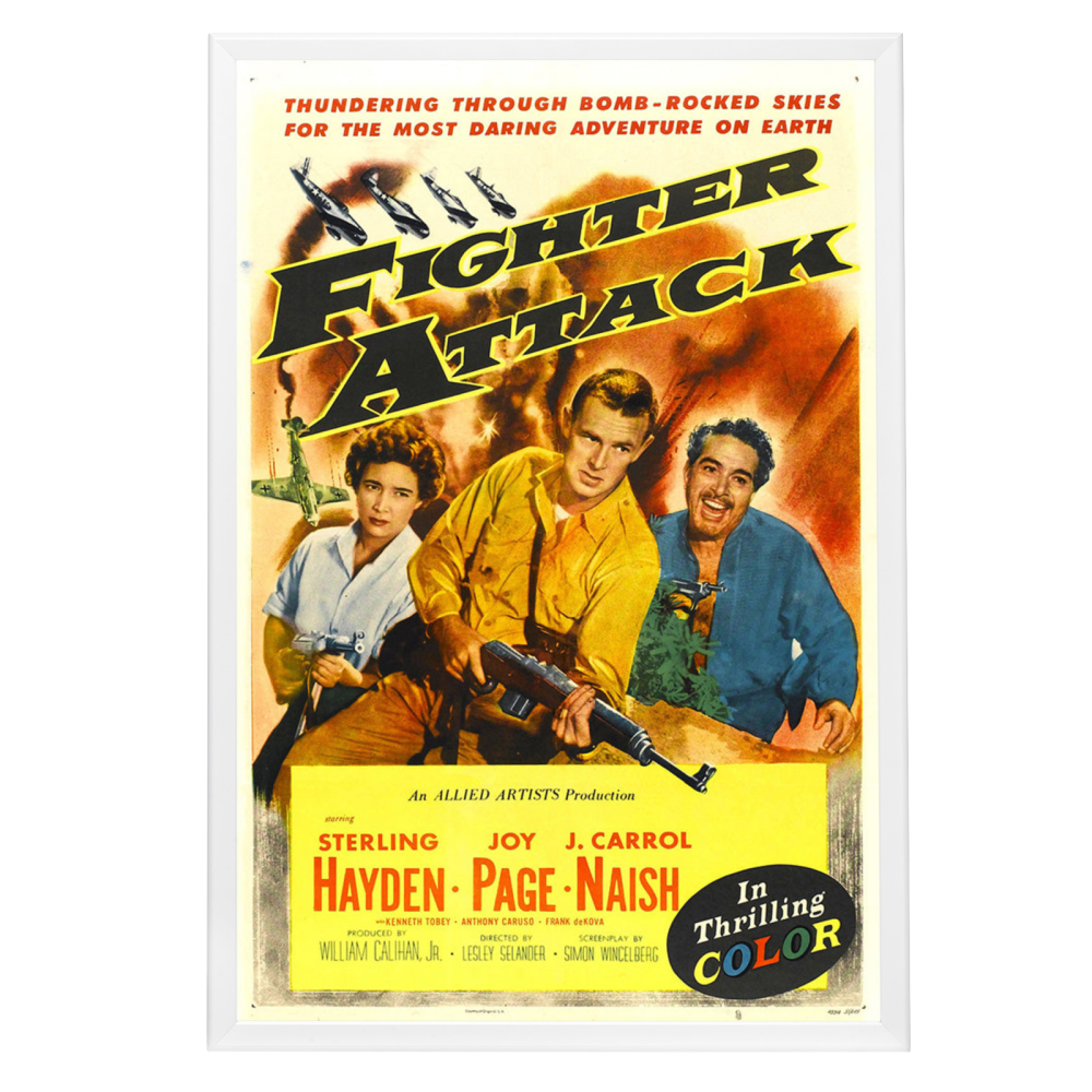 "Fighter Attack" (1953) Framed Movie Poster