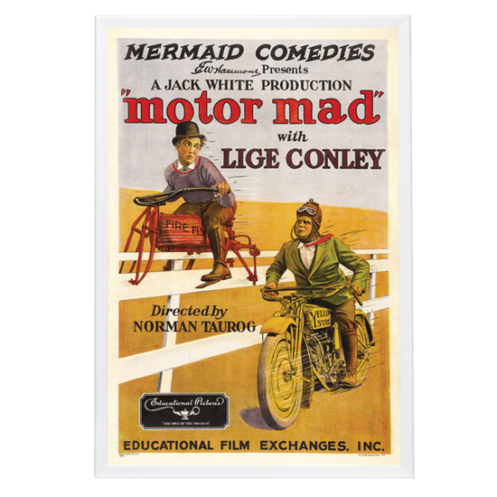 "Motor Mad" (1924) Framed Movie Poster