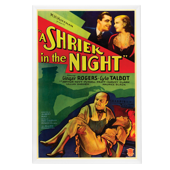 "Shriek In The Night" (1933) Framed Movie Poster