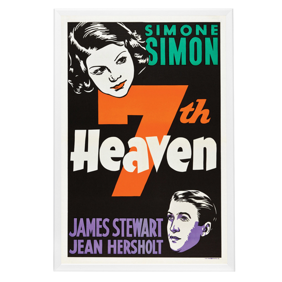 "Seventh Heaven" (1937) Framed Movie Poster