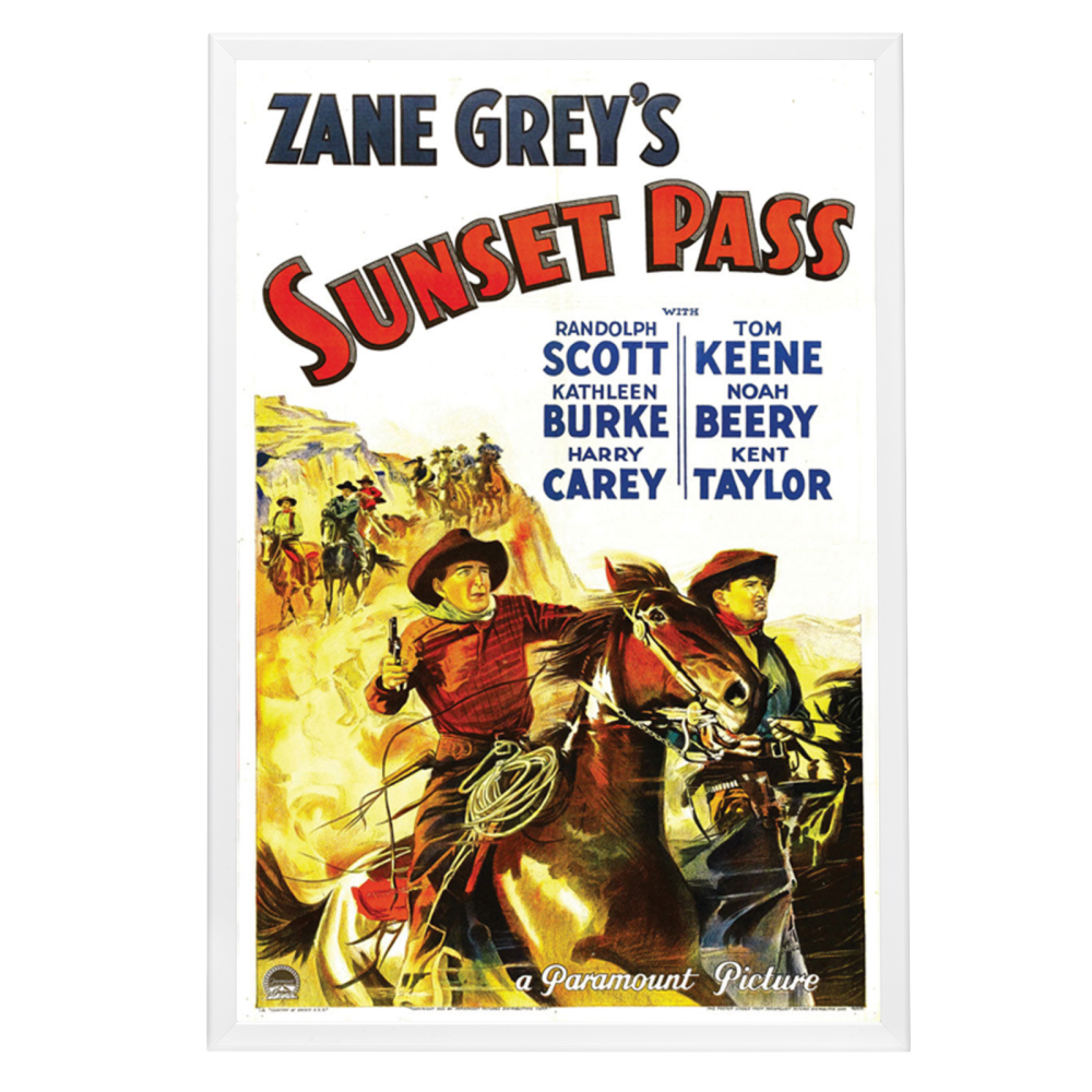 "Sunset Pass" (1933) Framed Movie Poster