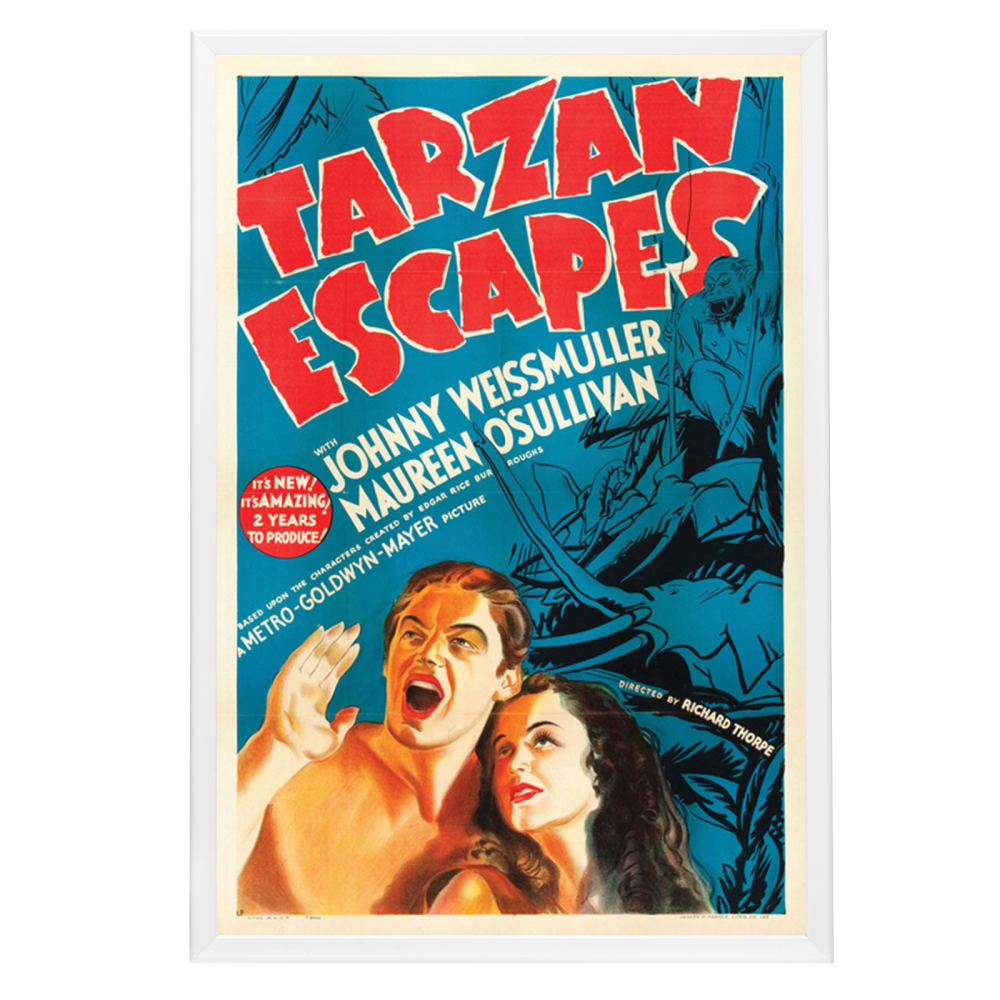 "Tarzan Escapes" (1936) Framed Movie Poster