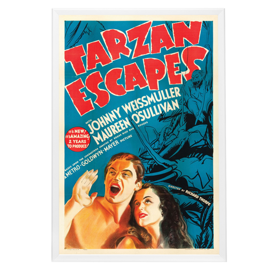 "Tarzan Escapes" (1936) Framed Movie Poster