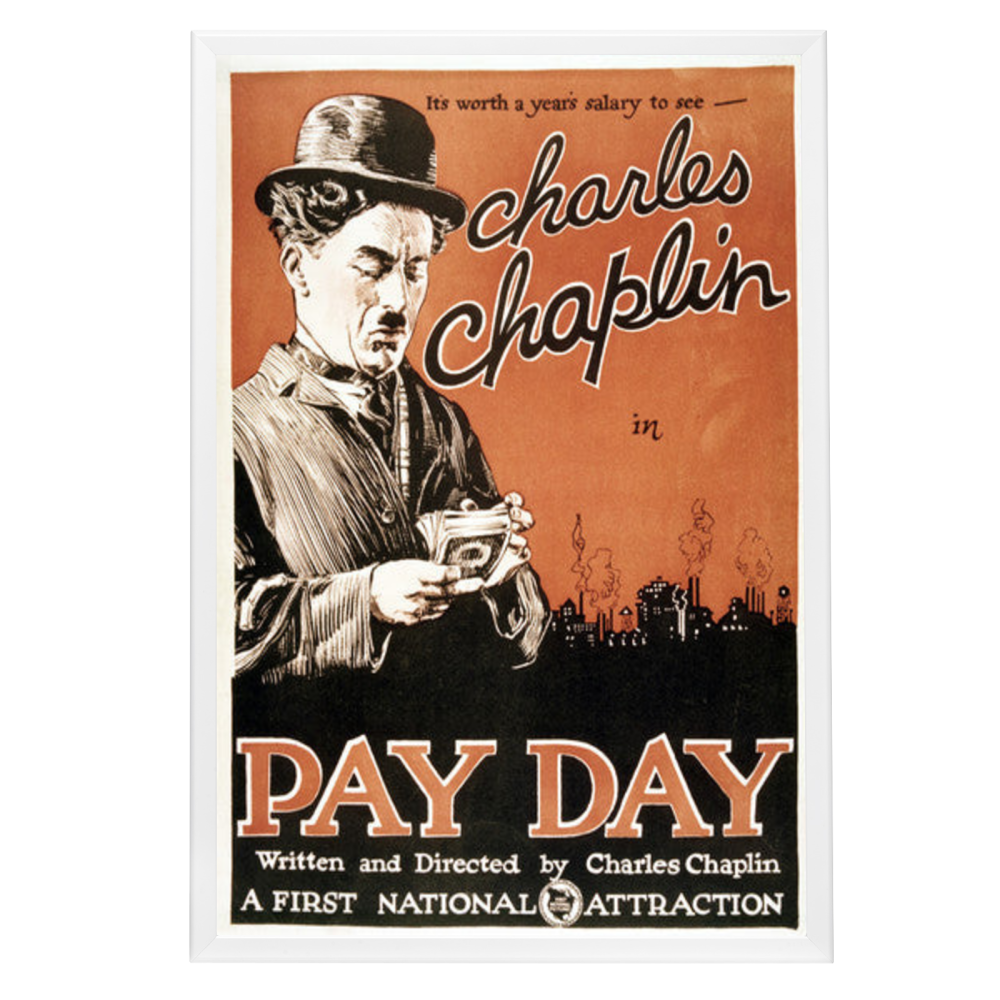 "Pay Day" (1922) Framed Movie Poster