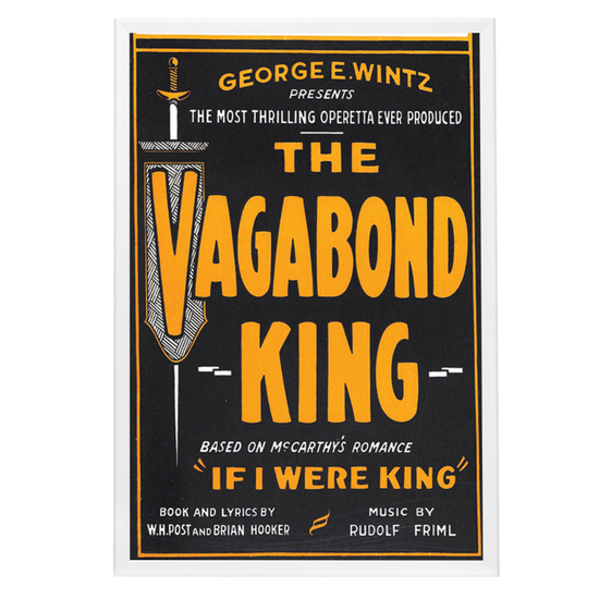 "Vagabond King" (1930) Framed Movie Poster