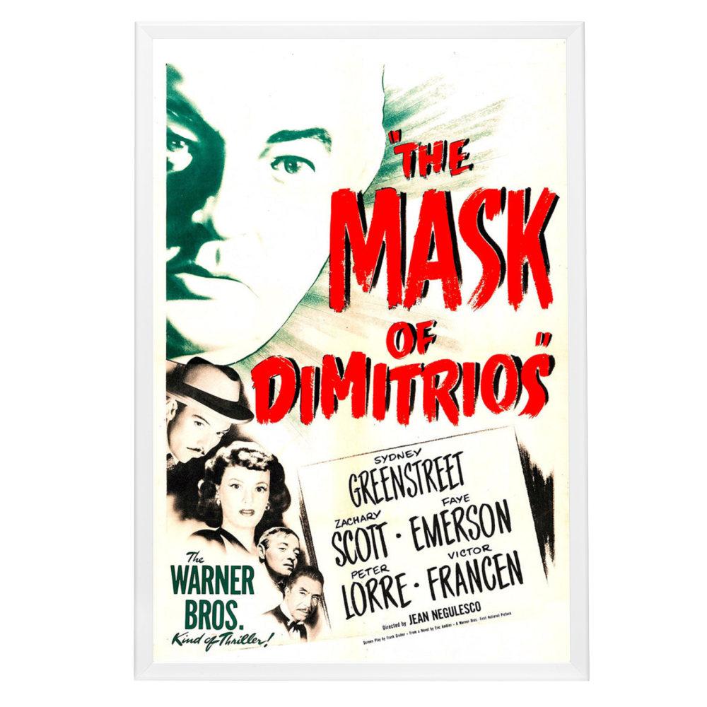 "Mask Of Dimitrios" (1944) Framed Movie Poster