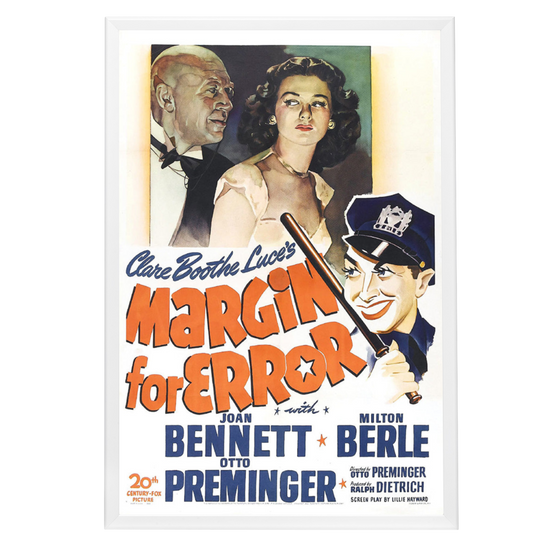 "Margin For Error" (1943) Framed Movie Poster