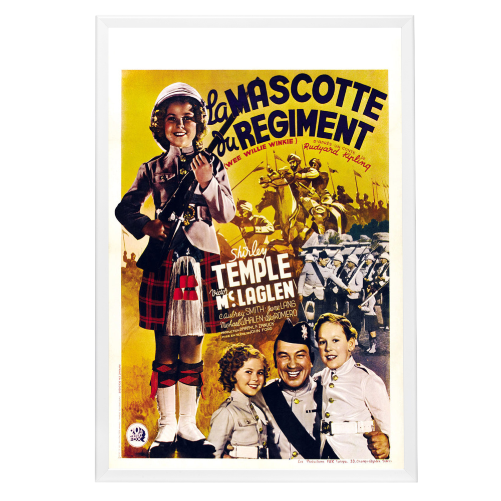 "Wee Willie Winkie (French)" (1937) Framed Movie Poster